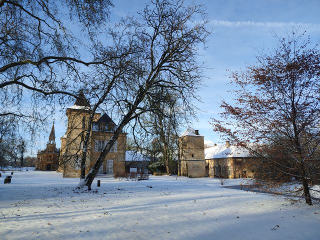 Château de Preisch - Moselle Trois Frontières - Domaine sous la neige